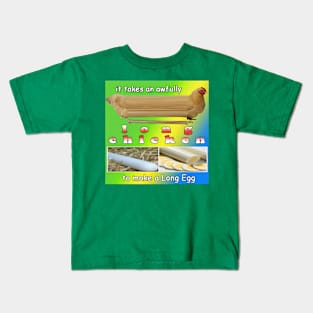 Long Egg Kids T-Shirt